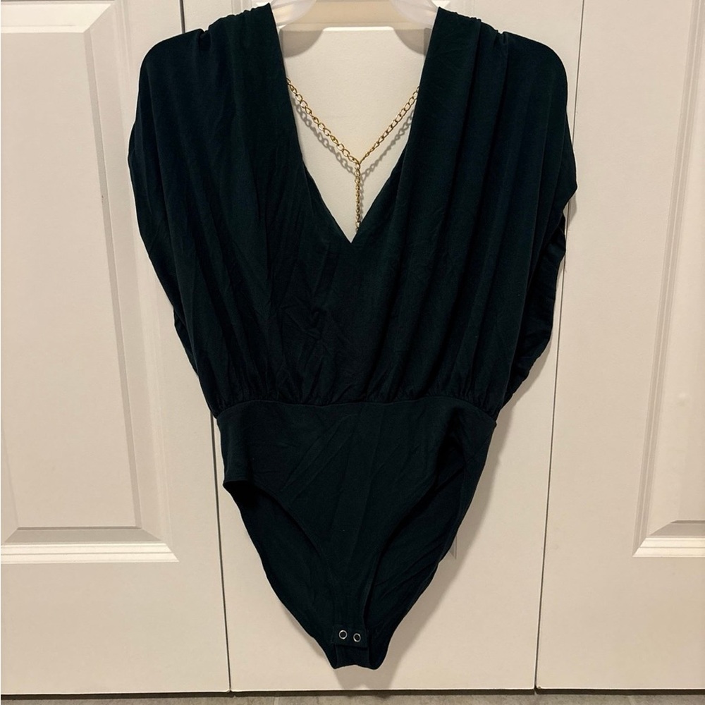 Forever 21 green V-Neck Bodysuit